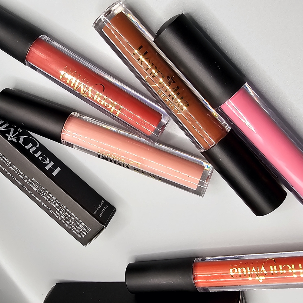 Lip Gloss Set - Red, Pink, Brown, Cream